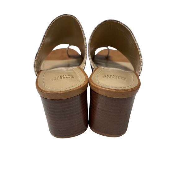 Johnston & Murphy Kelsey Snake Print Leather Slide on Sandals, Ladies size 9 - Picture 6 of 7